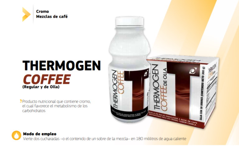 Thermogen Coffee Omnilife Café regular para qué sirve precio beneficios