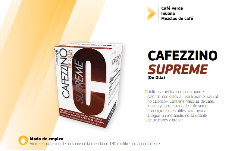 CAFEZZINO SUPREME de olla OMNILIFE Café saludable para reducir el apetito como donde comprar online por internet delivery