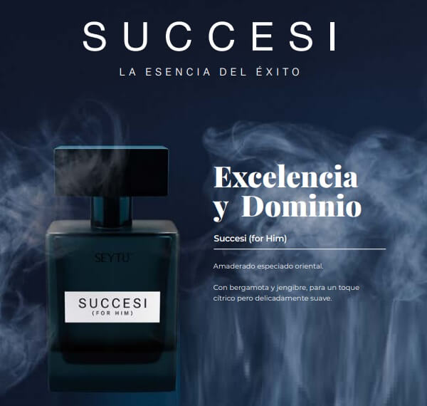 SUCCESI FOR HIM SEYTÚ Perfume para hombres, aroma cítrico y amaderado omnilife como donde comprar online por internet delivery